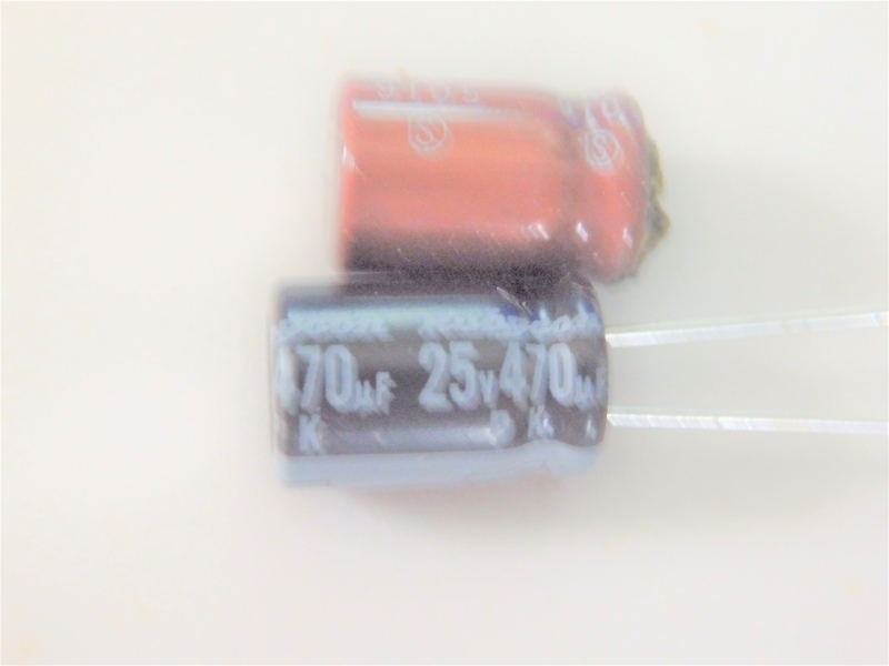 電解コンデンサーの新旧